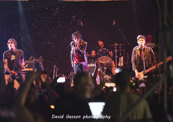 Picture of Marky Ramone's Blitzkrieg in concert taken by David Gasson