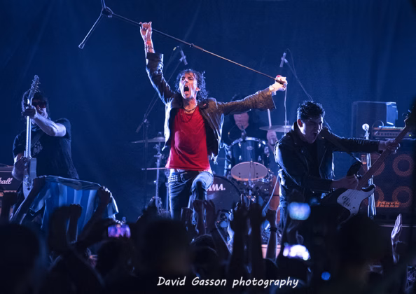Picture of Marky Ramone's Blitzkrieg in concert taken by David Gasson
