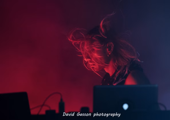 A picture of The Sisters of Mercy in concert in Pula taken by David Gasson