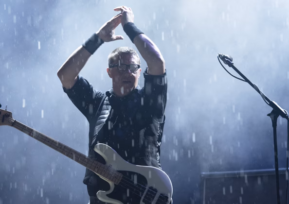 A picture of The Godfathers in concert in Pula taken by David Gasson