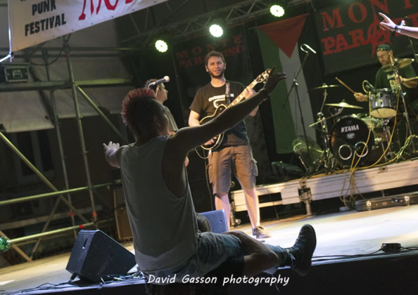 A picture of Zlotvori in concert taken by David Gasson