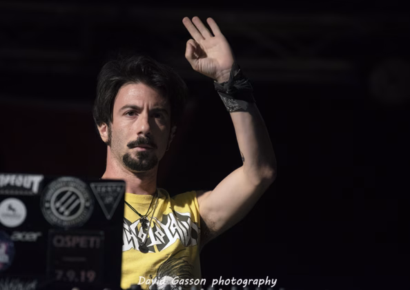 A picture of Deriva in concert taken by David Gasson