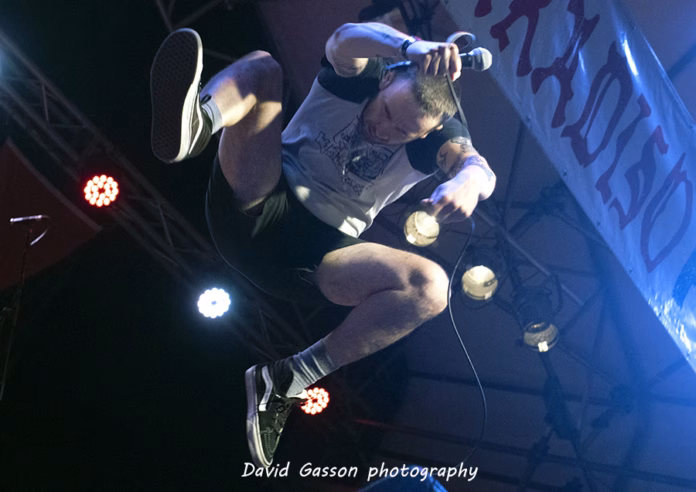 A picture of Lickspit in concert taken by David Gasson
