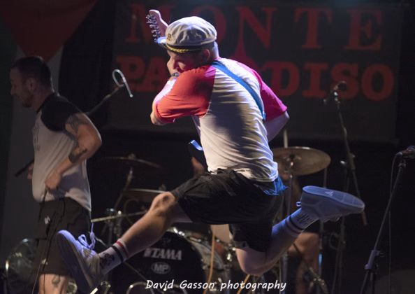 A picture of Lickspit in concert taken by David Gasson