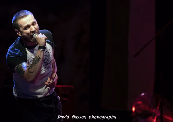 A picture of Lickspit in concert taken by David Gasson