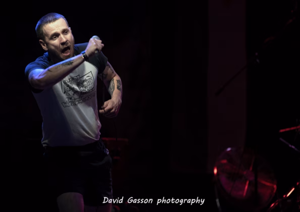 A picture of Lickspit in concert taken by David Gasson
