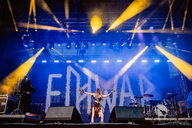 Picture of Eihwar in concert taken by Iuliana Pasca