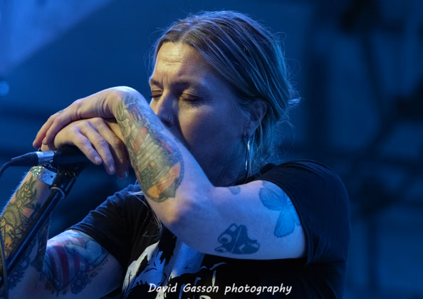 A picture of Śmierć in concert taken by David Gasson