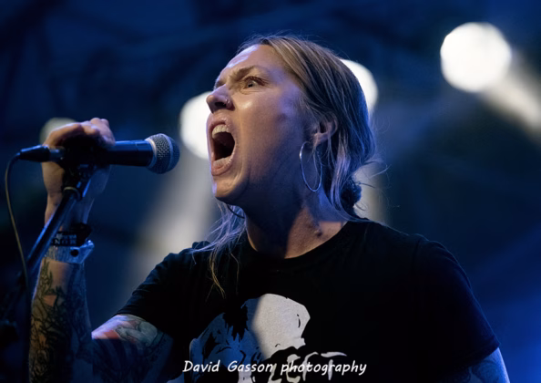 A picture of Śmierć in concert taken by David Gasson