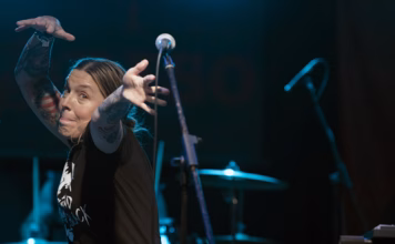 A picture of Śmierć in concert taken by David Gasson