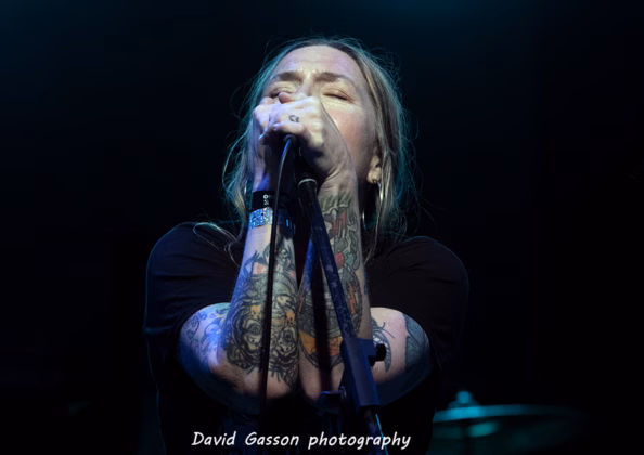 A picture of Śmierć in concert taken by David Gasson