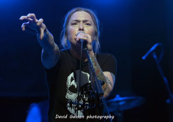 A picture of Śmierć in concert taken by David Gasson