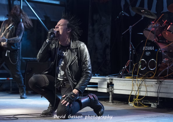 A picture of Total Chaos in concert taken by David Gasson