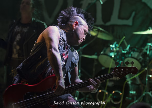 A picture of Total Chaos in concert taken by David Gasson