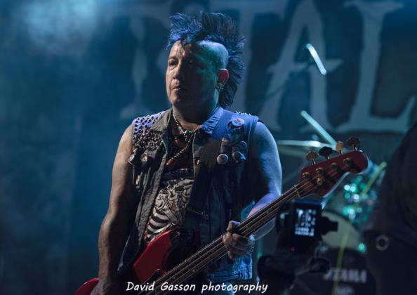 A picture of Total Chaos in concert taken by David Gasson