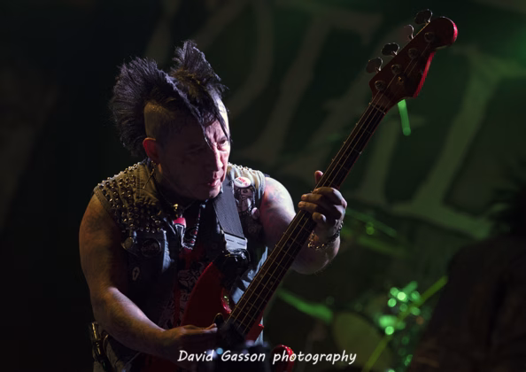 A picture of Total Chaos in concert taken by David Gasson