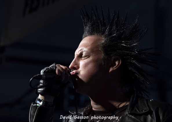 A picture of Total Chaos in concert taken by David Gasson