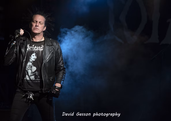 A picture of Total Chaos in concert taken by David Gasson