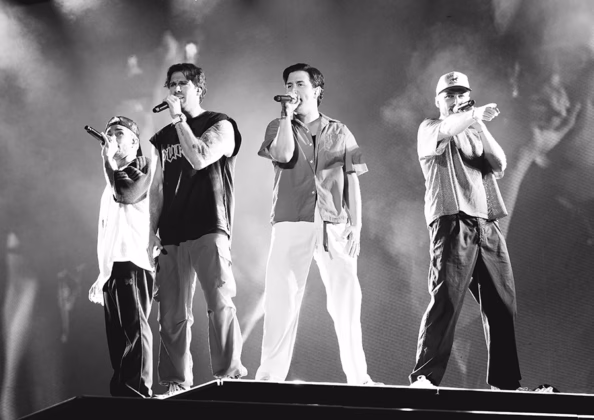 A picture of Big Time Rush in concert taken by Erin Farnsworth