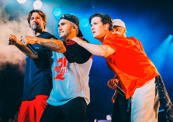 A picture of Big Time Rush in concert taken by Erin Farnsworth