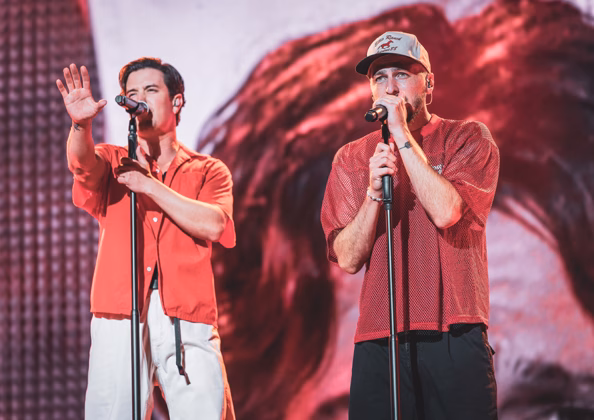 A picture of Big Time Rush in concert taken by Erin Farnsworth