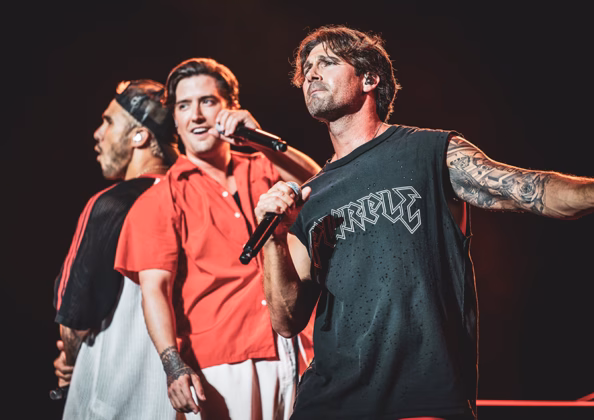 A picture of Big Time Rush in concert taken by Erin Farnsworth