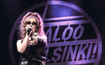 A picture of Haloo Helsinki! in concert taken by Juha Oksa