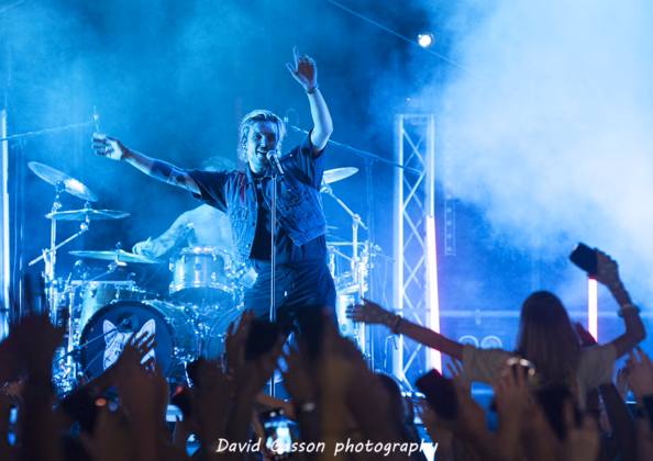 Pictures of Baby Lasagna in concert taken by David Gasson