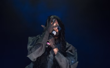 Picture of Grace Jones in Concert in Pula taken by David Gasson