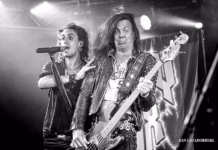 Picture of Crazy Lixx in concert taken by Dan Leo Lindeberg