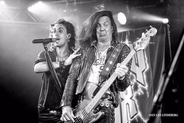 Picture of Crazy Lixx in concert taken by Dan Leo Lindeberg