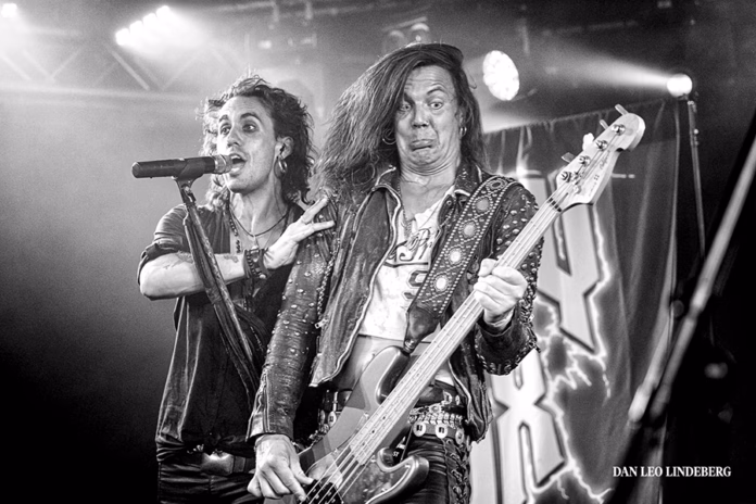 Picture of Crazy Lixx in concert taken by Dan Leo Lindeberg