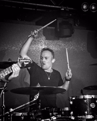 Picture of Kissin' Dynamite in concert taken by Dan Leo Lindeberg
