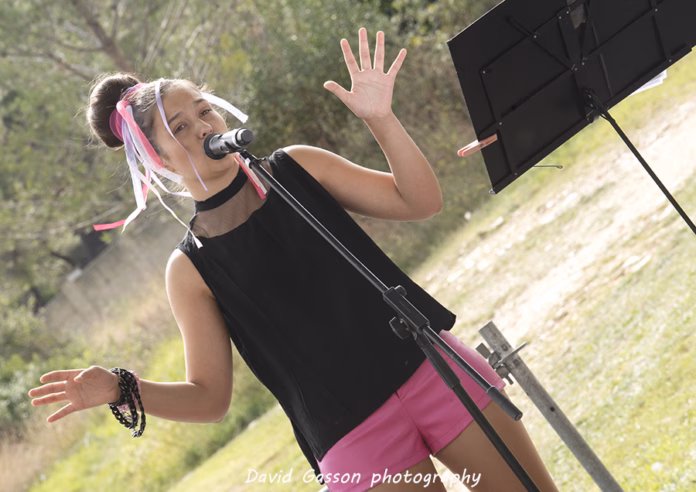 A picture of Zoe Šestan in concert taken by David Gasson
