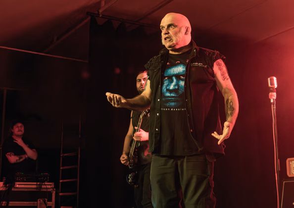Picture of Blaze Bayley in concert taken by Lennart Håård