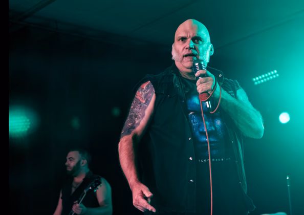 Picture of Blaze Bayley in concert taken by Lennart Håård