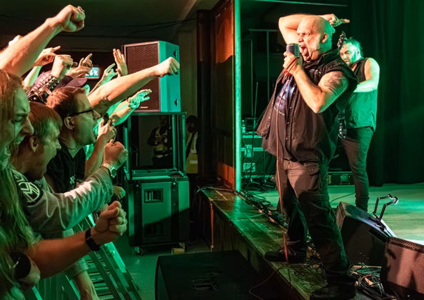 Picture of Blaze Bayley in concert taken by Lennart Håård