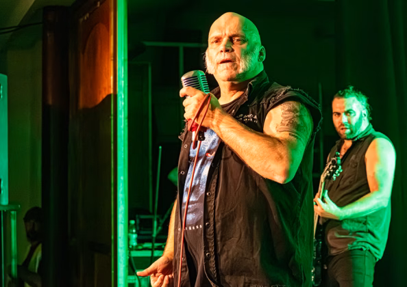 Picture of Blaze Bayley in concert taken by Lennart Håård