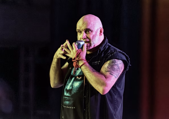 Picture of Blaze Bayley in concert taken by Lennart Håård