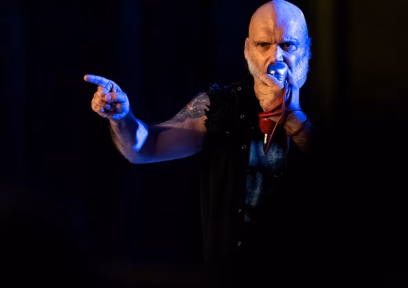 Picture of Blaze Bayley in concert taken by Lennart Håård