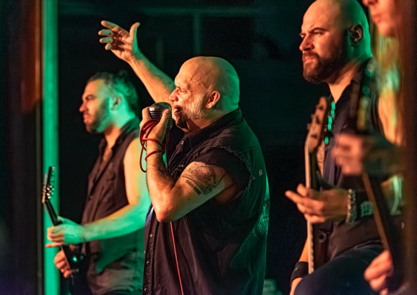 Picture of Blaze Bayley in concert taken by Lennart Håård