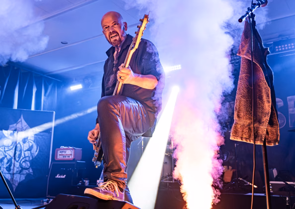 Picture of Tad Morose in concert taken by Lennart Håård