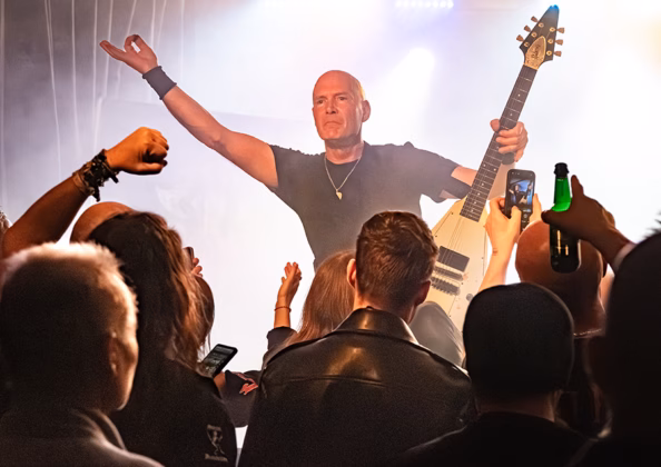 Picture of Tad Morose in concert taken by Lennart Håård