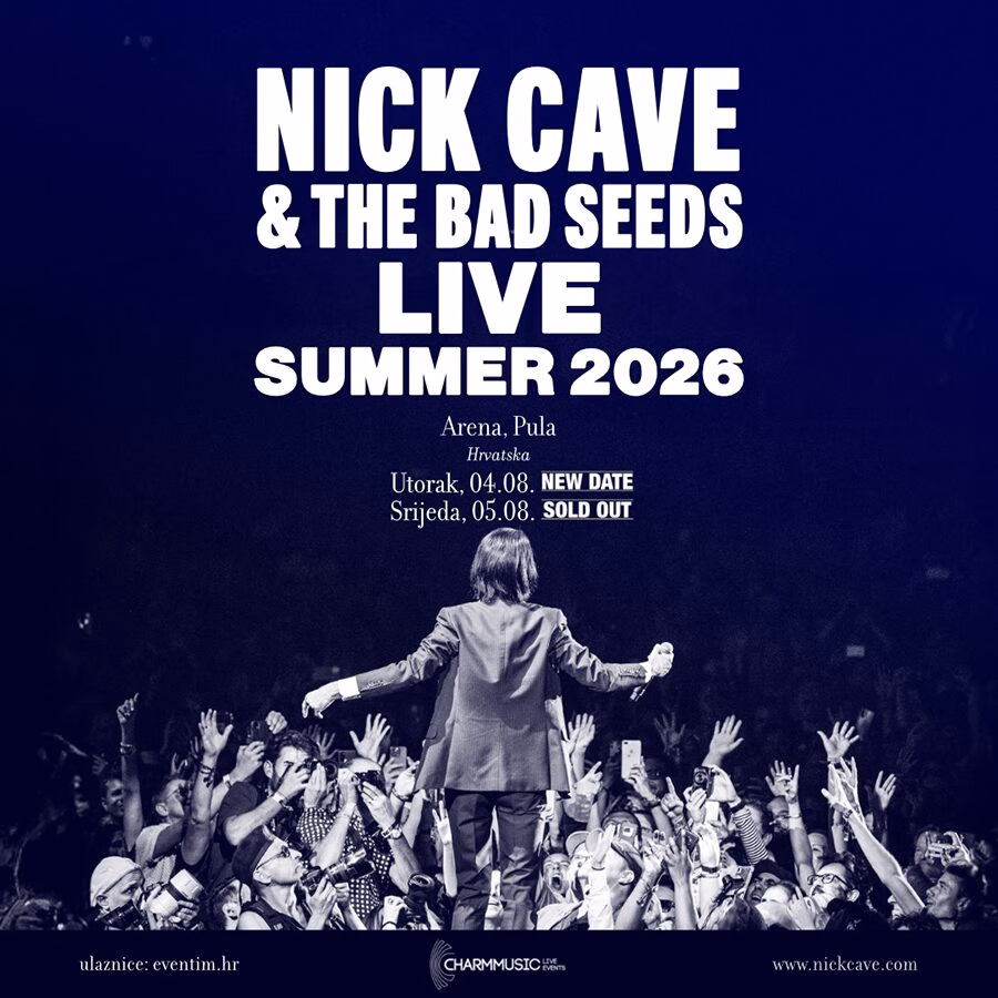 Nick cave in concert pula arena. 2026 info