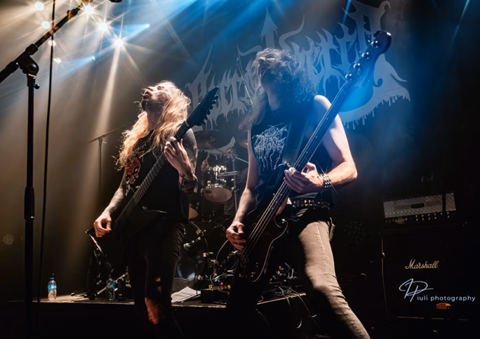 Picture of Necrowretch in concert taken by Iuliana Pasca