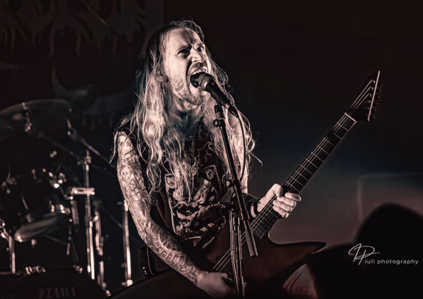 Picture of Necrowretch in concert taken by Iuliana Pasca