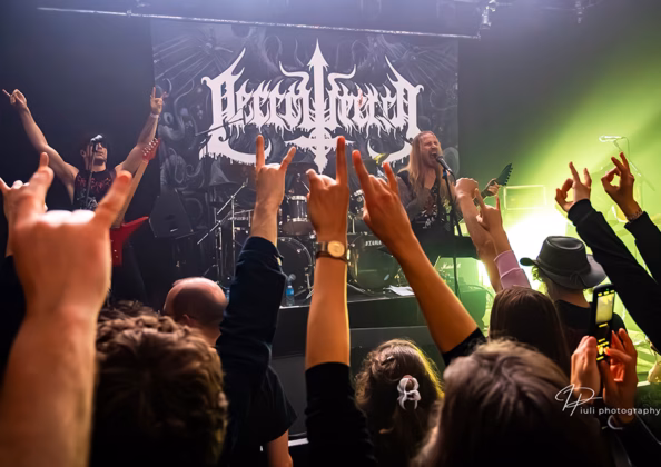 Picture of Necrowretch in concert taken by Iuliana Pasca