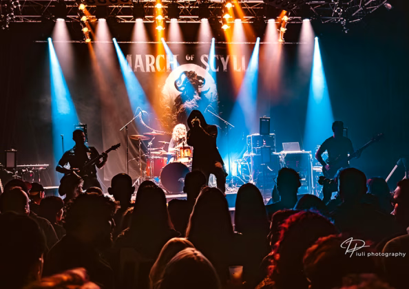 Picture of March of Scylla in concert taken by Iuliana Pasca