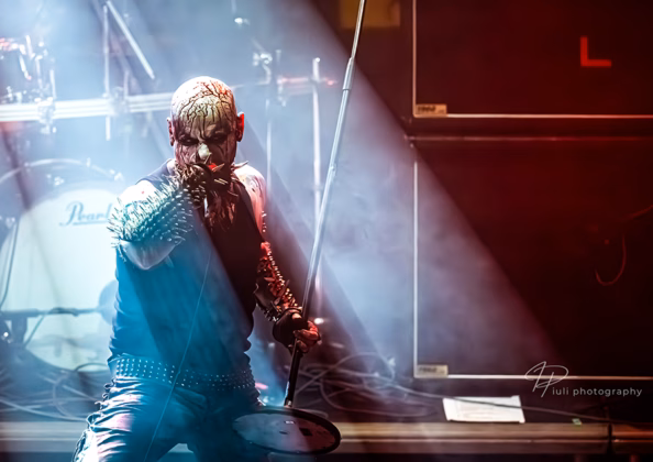 A picture of Gorgoroth in concert taken by Iuliana Pasca