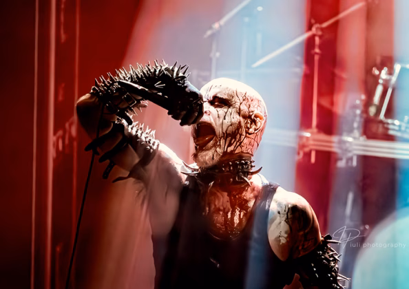 A picture of Gorgoroth in concert taken by Iuliana Pasca